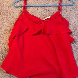 Red tank top